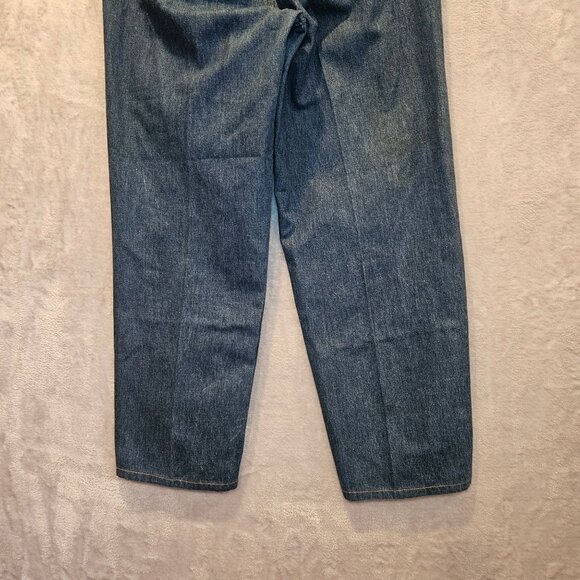 L.L. Bean Blue Jeans Womens 12 straight leg High Rise medium wash Mom all cotton - Picture 10 of 11